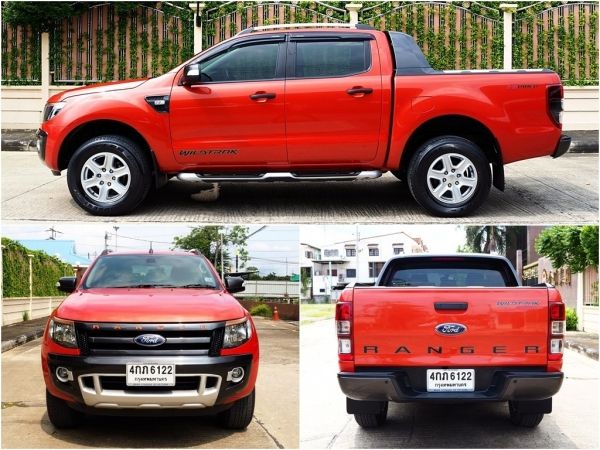 FORD RANGER ALL NEW DOUBBLE CAB 2.2 HI-RIDER WILDTRAK (6 AIRBAGS) ปี 2015 เกียร์MANUAL 6 SPEED รูปที่ 2
